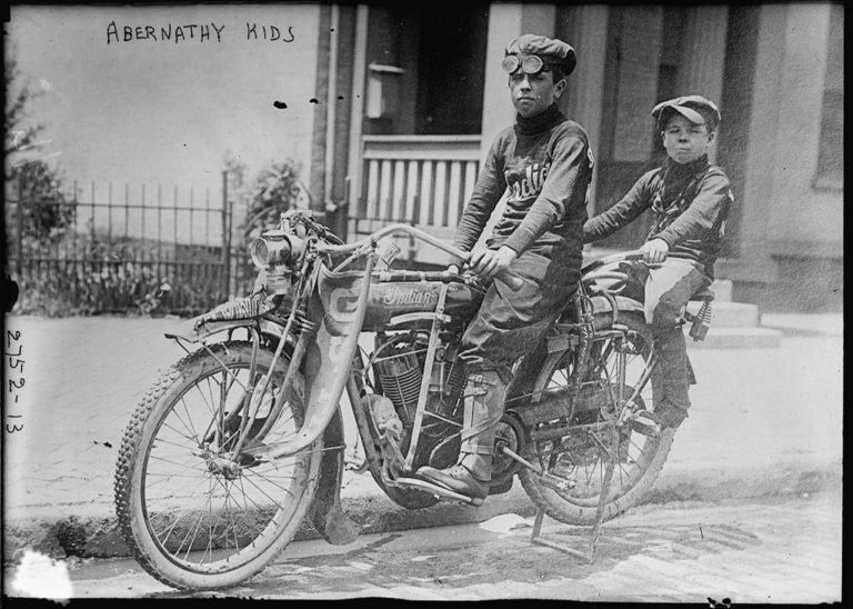 2 Kids & Their Indian Motorcycle